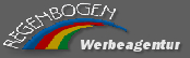 Regenbogenwerbung